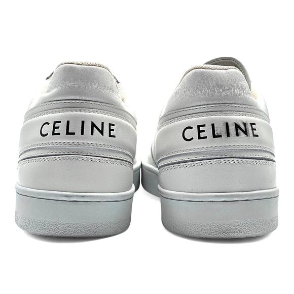 Celine Trainer Low Top Leather Sneakers in White size 44 $850 main image 5